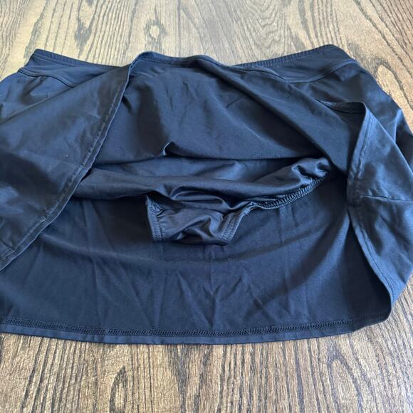 Lands End Womens Solid Black Swim Skirt Attached Brief Suit Bottom Plus Size 16W - Picture 4 of 8